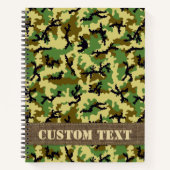 Woodland Camouflage Notizbuch (Vorderseite)