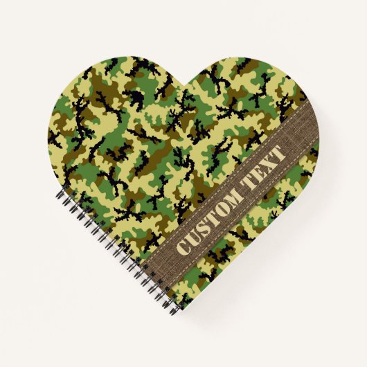 Woodland Camouflage Notizbuch (Vorderseite)