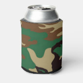 Woodland Camouflage ~ Personalisierter Name/Initia Dosenkühler (Kanne Rückseite)