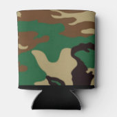 Woodland Camouflage ~ Personalisierter Name/Initia Dosenkühler (Rückseite)