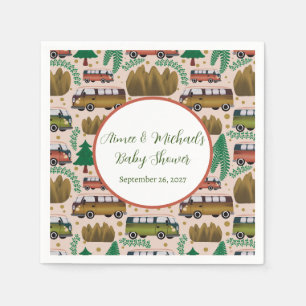 Woodland Camper Baby Girl Dusche Serviette