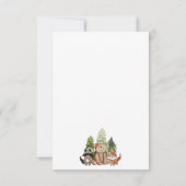 Woodland Campers Camping Geburtstag Danke Karte (Rückseite)