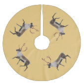 Woodland Caribbean Polyester Weihnachtsbaumdecke (Vorderseite)