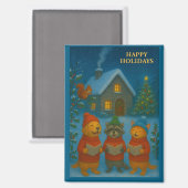 Woodland Carol Choir Magnet (Vorderseite/Rückseite)
