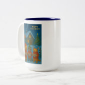 Woodland Carol Choir Zweifarbige Tasse (Vorderseite Links)