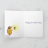 Woodland Carol Sänger Traditionelle Weihnachtskart Karte (Innenseite)