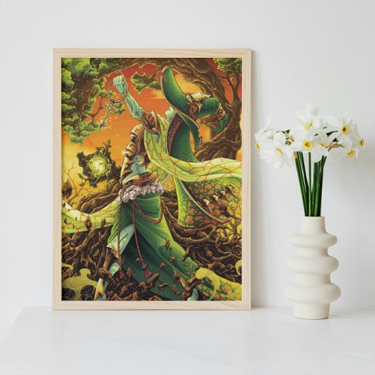 Woodland Celestial Zauberer Poster