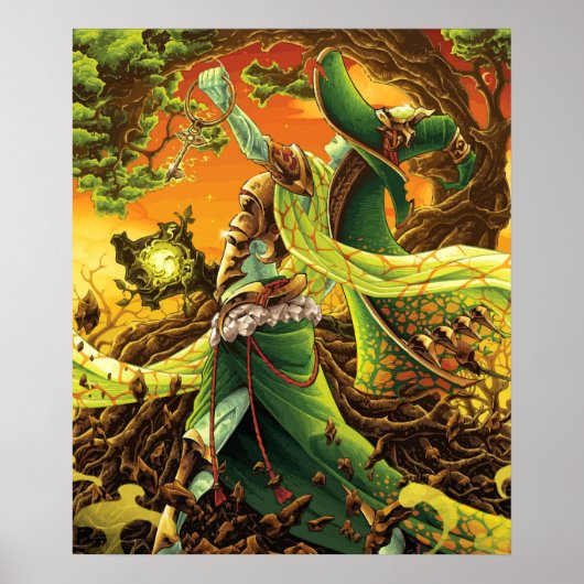 Woodland Celestial Zauberer Poster (Vorne)