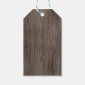 Woodland Chipmunk Forest Birthday Baby Dusche Geschenkanhänger (Rückseite)