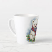 Woodland Christmas Bear Mug, Cute Holiday Fawn Cup Milchtasse (Linke Ecke)