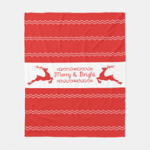 Woodland Christmas Fleece Blanket