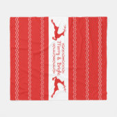 Woodland Christmas Fleece Blanket (Vorderseite (Horizontal))