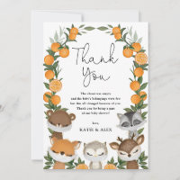 Woodland Citrus Virtual Quarantine Baby Dusche