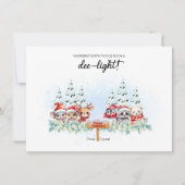 Woodland Co-Worker Holiday Card Einladung (Vorderseite)