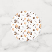 Woodland Confetti | Boho Igels Party Konfetti (Klein Vorderseite)