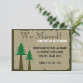 Woodland Country New Zuhause Ankündigung (Stehend Vorderseite)