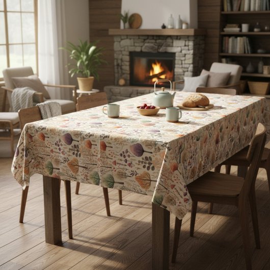 Woodland Cozy Cabin Family Dining Tischdecke