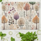 Woodland Cozy Cabin  Geschirrtuch (Gefaltet)