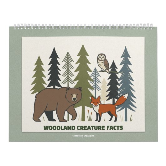 Woodland Creature Facts Calendar Kalender (Titelbild)