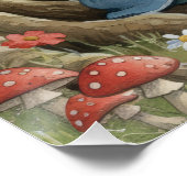 Woodland Creature Gnome baby shower poster (Ecke)