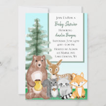 Woodland Creatures Babydusche