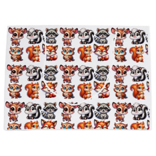 Woodland Creatures Boy's Baby Shower Große Geschenktüte