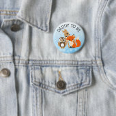 Woodland Creatures Vater to be Baby Showbutton Button (Beispiel)
