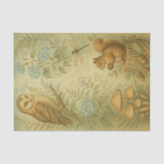 Woodland Dawn Vintage Tissue Paper – Decoupage Seidenpapier