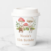 Woodland Dee Birthday Party Pappbecher (Rückseite)