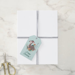 Woodland Dee Birthday Personalisiert Geschenkanhänger