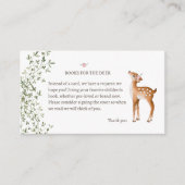 Woodland Deer Baby Dusche Begleitkarte (Vorderseite)