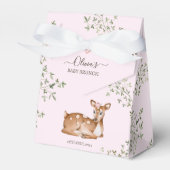 Woodland Deer Baby Dusche Geschenkschachtel (Vorderseite)