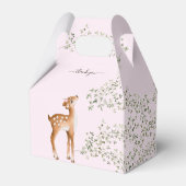 Woodland Deer Baby Dusche Geschenkschachtel (Rückseite)