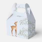 Woodland Deer Baby Dusche Geschenkschachtel (Rückseite)