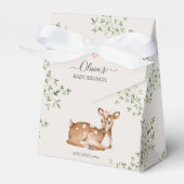 Woodland Deer Baby Dusche Geschenkschachtel (Vorderseite)