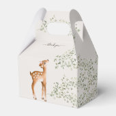 Woodland Deer Baby Dusche Geschenkschachtel (Rückseite)