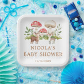 Woodland Deer Baby Dusche Pappteller (Party)