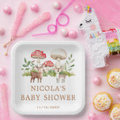 Woodland Deer Baby Dusche Pappteller (Party)