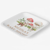 Woodland Deer Baby Dusche Pappteller (Gewinkelt)