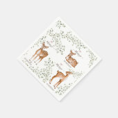 Woodland Deer Baby Dusche Serviette (Ecke)
