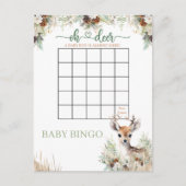 Woodland Deer Baby Shooter Boy Game Postkarte (Vorderseite)