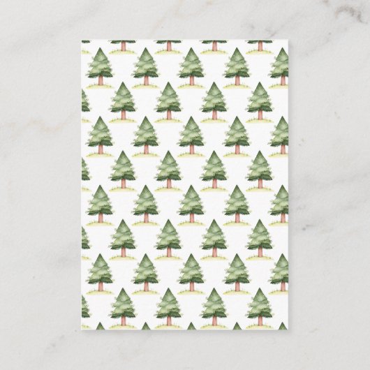 Woodland Deer Baby Showbuchanfrage Begleitkarte (Rückseite)