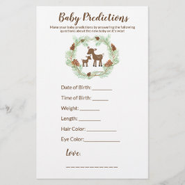 Woodland Deer Baby Shower Game