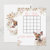 Woodland Deer Baby Showspiel Postkarte (Vorne/Hinten)