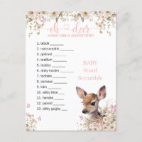 Woodland Deer Baby Showspiel