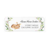 Woodland Deer Blumengrün Kinderdusche Rückkehr (Vorne)