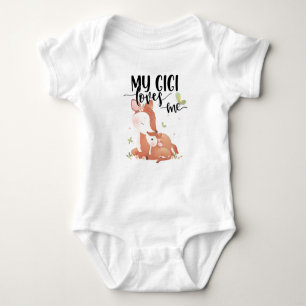 Woodland Deer Doe and Baby Fawn My Gigi Lieben Strampler