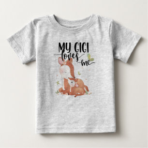 Woodland Deer Doe and Baby Fawn My Gigi Lieben T-shirt