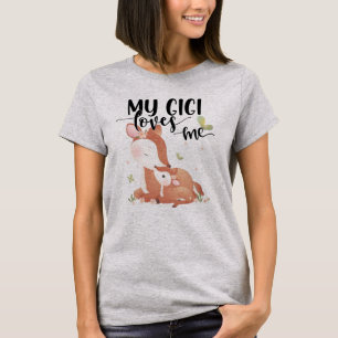 Woodland Deer Doe and Baby Fawn My Gigi Lieben T-Shirt