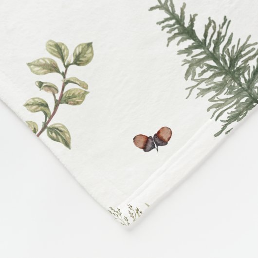 Woodland Deer Fawn Pattern Name Fleecedecke (Ecke)